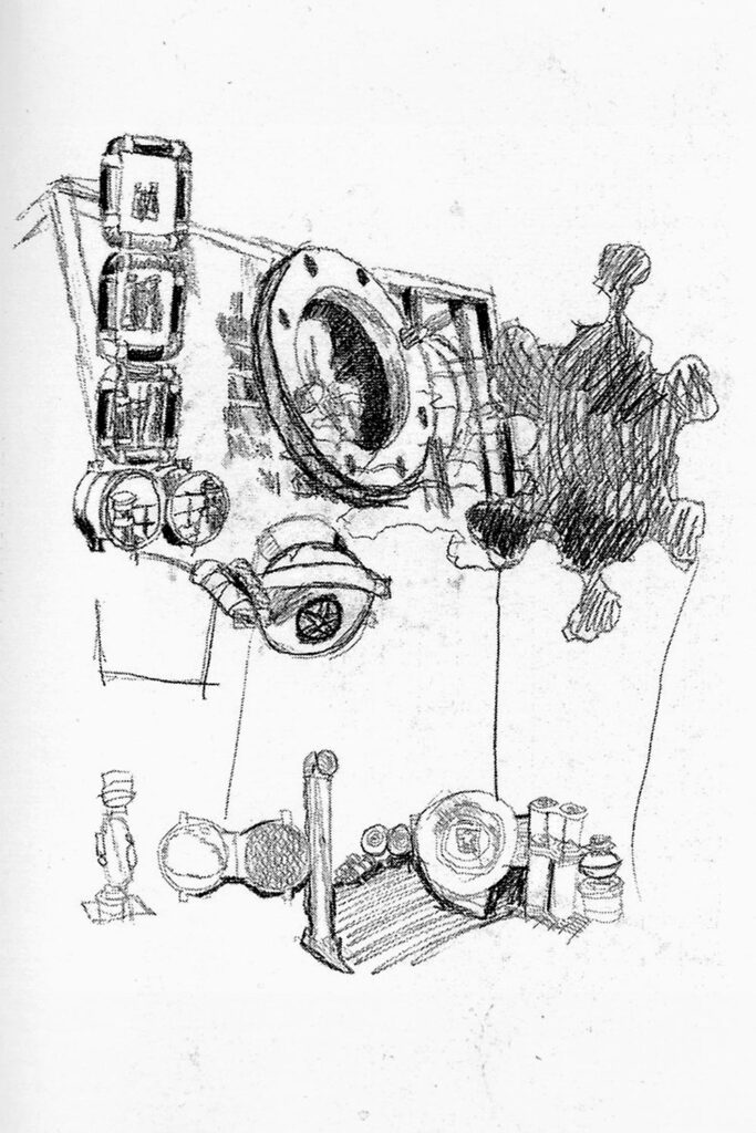 Ex voto, 1994, crayon sur papier, 105 x 75 cm